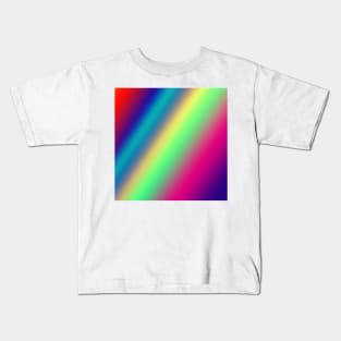 colorful rainbow abstract texture art background Kids T-Shirt